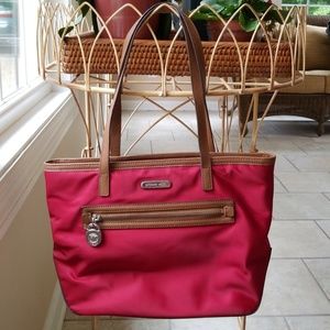 Michael Kors Red fabric purse